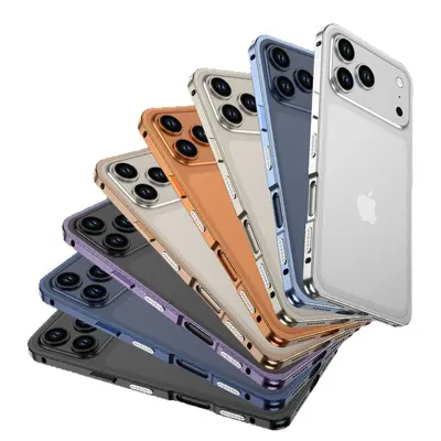 Metal Frame Phone Case for iPhone 18 Pro Max with Lens Protection, Heat Dissipation