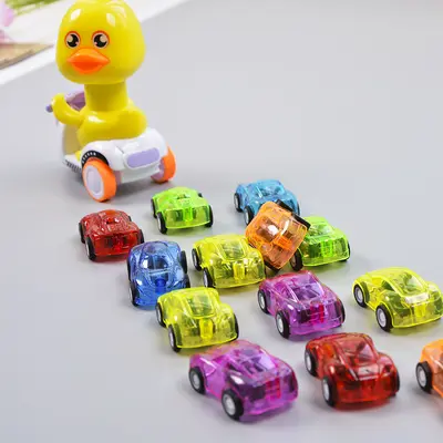 Transparent Pull-Back Sedan Toy Car, for Children