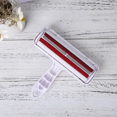 Pet roller hair remover brush, washable tear-off