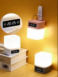 Touch Desk Lamp with Eye Protection, Digital Display, Warm Light - 8