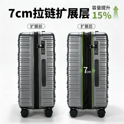 20 Inch Carry-On Suitcase with Combination Lock, Expandable PC Travel Trolley - 5