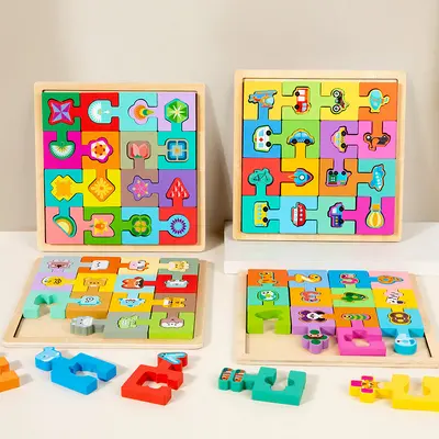 Cross-border Tetris Building Blocks Boys Girls Children Intelligence Brain Development Kids Toys Puzzle Matching