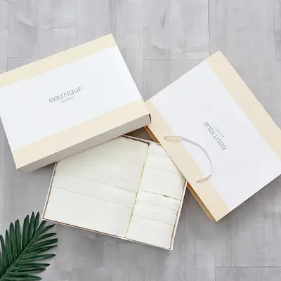 32er Baumwoll-Handtuch-Set, Badetuch, 3-teilig, Geschenkbox - 10