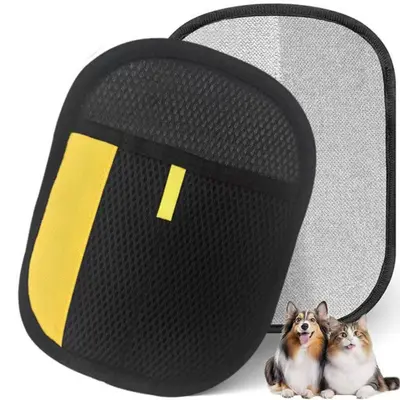 Anti-static Pet Hair Removal Glove Brush Deshedding Tool Hair Remover Glove for Cat Hair Carpet Sofa Cleaning