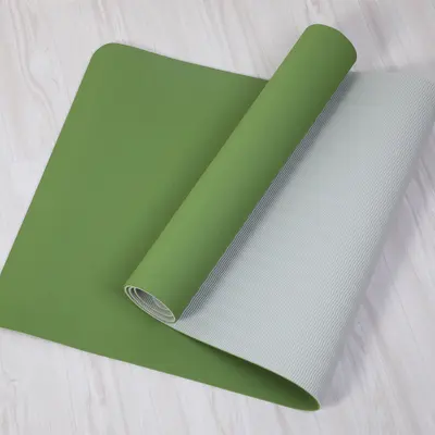 TPE Double-Layer Yoga Mat, 8mm Thick, 61/80cm with Alignment Lines - 6