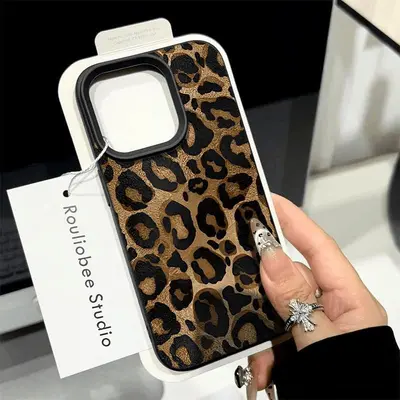 Чехол с принтом «Американский леопард» для iPhone 16 Pro Max, iPhone 15 Design Sense 14 Premium 13 Soft Case 12/X - 7