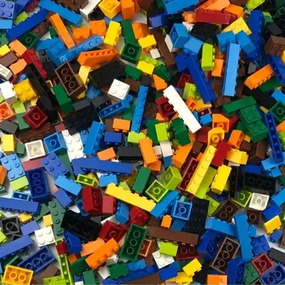 Lego uyumlu çok yönlü yapı blokları, küçük parça, çocuklar için DIY
