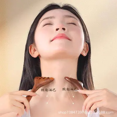 Five-Claw Head Massage Meridian Comb in Sandalwood - 4