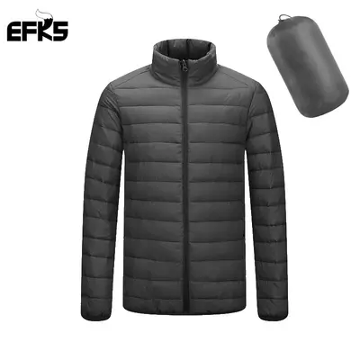 Men's Hooded Cotton Jacket with Stand Collar, Lightweight and Warm - 12