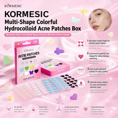 KORMESIC Кросс-бордер Бабочка Сердце Whisper Патч от прыщей Патч от акне Уход за лицом Производитель Оптовая продажа Прямые продажи Внешняя торговля - 2