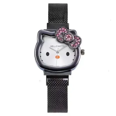 Children's quartz watch, KT cat design, magnetic band - 4