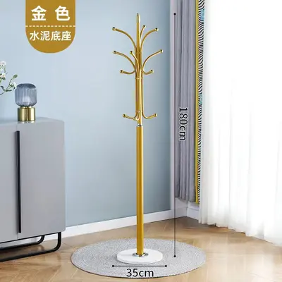 Iron Coat Rack with Legs for Bedroom and Living Room, Marble Pattern - 11