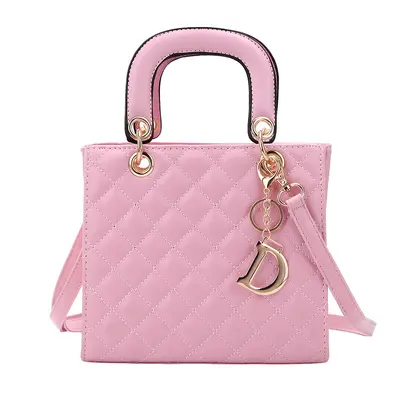 Women's Princess Diana Handbag, Diamond Quilted Chain Small Crossbody Bag - 4