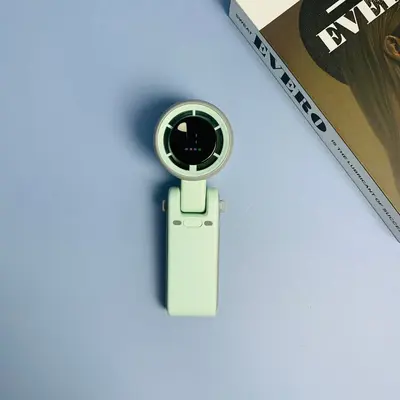 N607 Handheld Mini Fan, USB Rechargeable, Digital Display, Neck-Hanging - 8