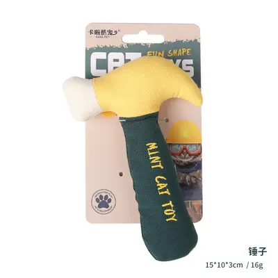 Self-Play Cat Teaser Wand with Catnip, Durable Cat Toy - 10