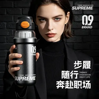 316 Stainless Steel Insulated Water Bottle with Handle, Large Capacity - 2