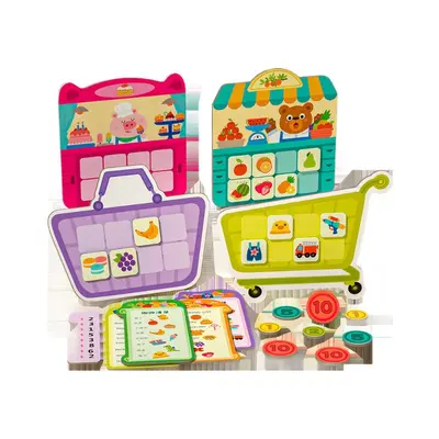 Shopping List Children's Table Game, Matching and Thinking Skills