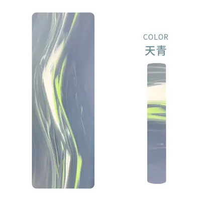 Flow Pattern Frosted PU Natural Rubber Yoga Mat, Non-Slip, Luxury - 7