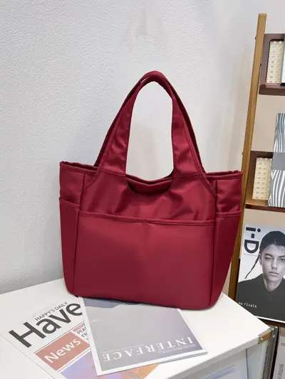 Nylon Tote Bag for Women, Large Capacity, Commuter Style - 5