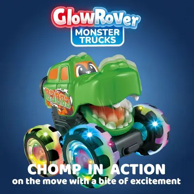 Press-and-Go Light-Up Monster Truck Toy with Inertia Wheels