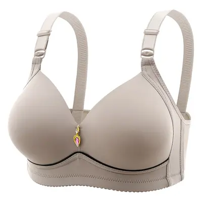 Plus Size Wireless Gathering Bra, Breathable - 6
