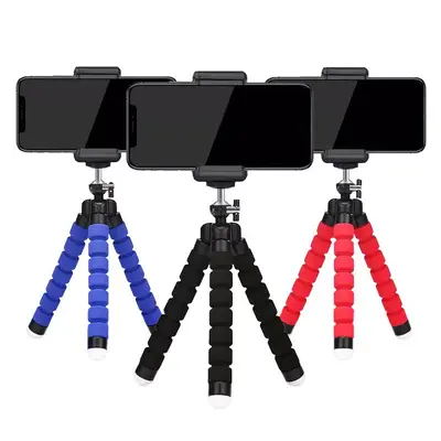 Octopus phone stand, desktop, suitable for selfie, live streaming and photography mobile phone tripod, mini smart device.