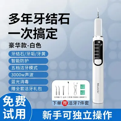 Ultrasonic Teeth Cleaner Portable Water Dental Flosser - 9