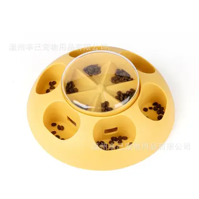 Dog Press Feeder Puzzle Toy, Slow Feeder Bowl for Cats and Dogs - 7