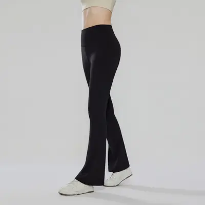 Yoga-Schlaghose mit hohem Bund, Pfirsich-Po-Effekt, bauchformend, mit Gesäßtasche - 10