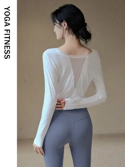 Plus Size Women's Yoga Sports Set Top, Running and Pilates Training, Spring Summer - 4