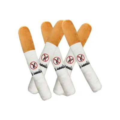 Plush Cigarette Dog Toy, Squeaky, Durable, for Puppies - 6