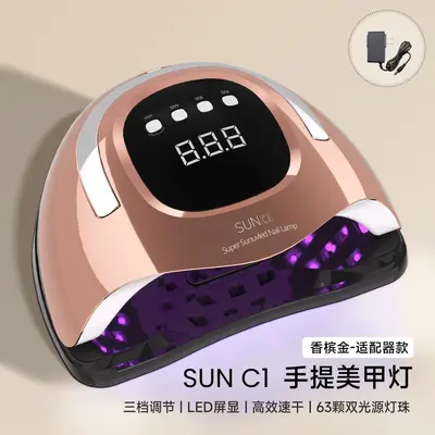 Akıllı zamanlama tırnak lambası 63 UV/LED, çift ışık kaynağı - 13