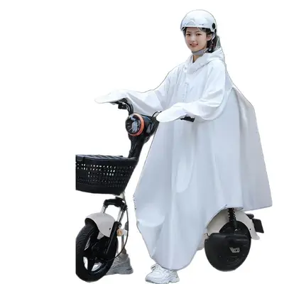 Yağmurluk bisiklet dağ moda uzun öğrenci tek tam vücut kalınlaşmış yetişkin elektrikli araç erkek ve kadın bisiklet panço