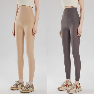 Damen ultradünne Leggings hohe Taille Eisseide Sonnenschutz - 10