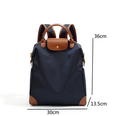 Women's Lightweight Nylon Laptop Backpack, Large Capacity - 7