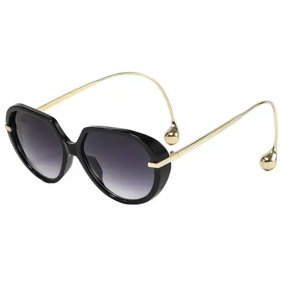 Women's Large-Frame Pilot Sunglasses, UV Protection, Slimming Design - 12