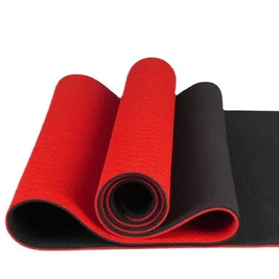 TPE çift renkli yoga matı, 183x61x0,6 cm, başlangıç seviyesi - 2