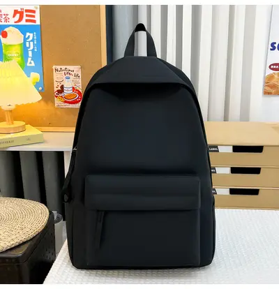 Minimalist Large-Capacity Student Backpack, Harajuku Style Middle School - 9