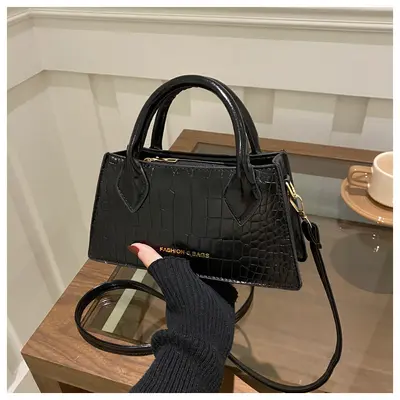 Single-Shoulder Crossbody Small Square Bag, Women's Commuter Handbag - 7