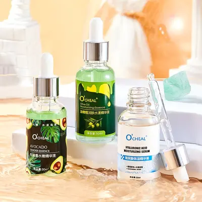 OCHEAL欧倩雅牛油果玻尿酸精华液保湿补水提亮肤色紧致面部精华水