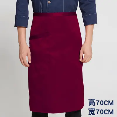 Thick Nylon Chef Apron, Plain Color, for Hotels and Restaurants - 12