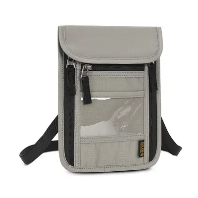 RFID protective card wallet with passport compartment - 5