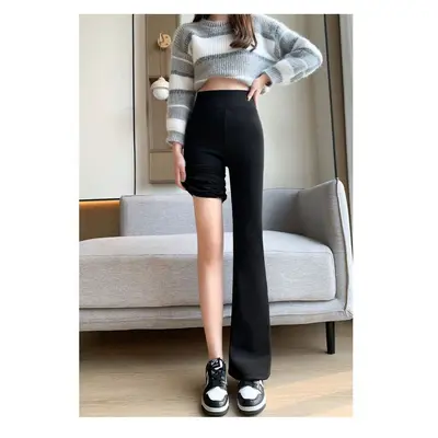 Women's Thin Micro Flare Yoga Pants, Shark Style, Leg-Lengthening - 5