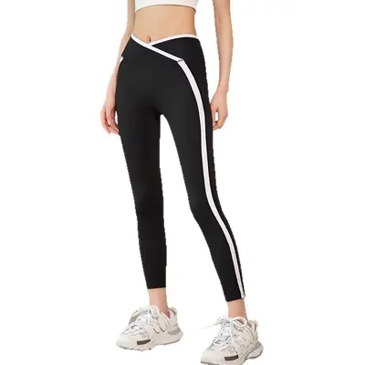 Women's Yoga Pants 2026 Striped Fitted Sports Fitness Leggings - 5