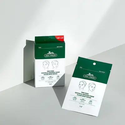 韩国VT薇缔积雪草老虎痘痘贴第三代隐形防尘隔离修净复痘贴18枚