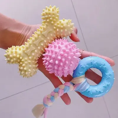 Dog Chew Toy Ball, Durable Molar Stick for Small and Large Dogs - 5