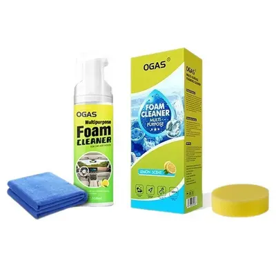 Cross-border multifunctional foam cleaner, powerful decontamination car interior leather seat cleaner, specially designed for white sneakers. - 10