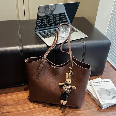 Retro Women's Tote Bag, Large Capacity Single-Shoulder Bag - 7