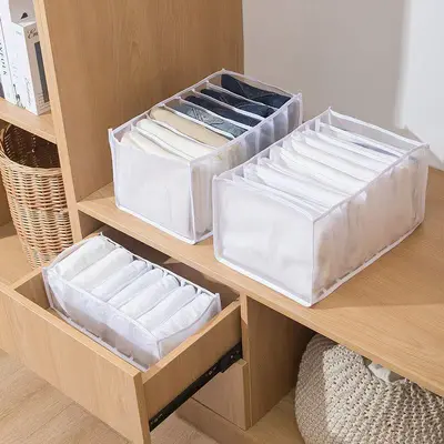 File çorap saklama kutusu, iç çamaşırı saklama kutusu, çekmece saklama, gardırop giyim organizasyonu, ev saklama bölmeleri - 5