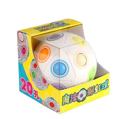 Moyu Cultural Rainbow Ball Cube Irregular Children's Educational Intelligence Toy Stress Relief Creative Finger 20-Hole Toy - 6